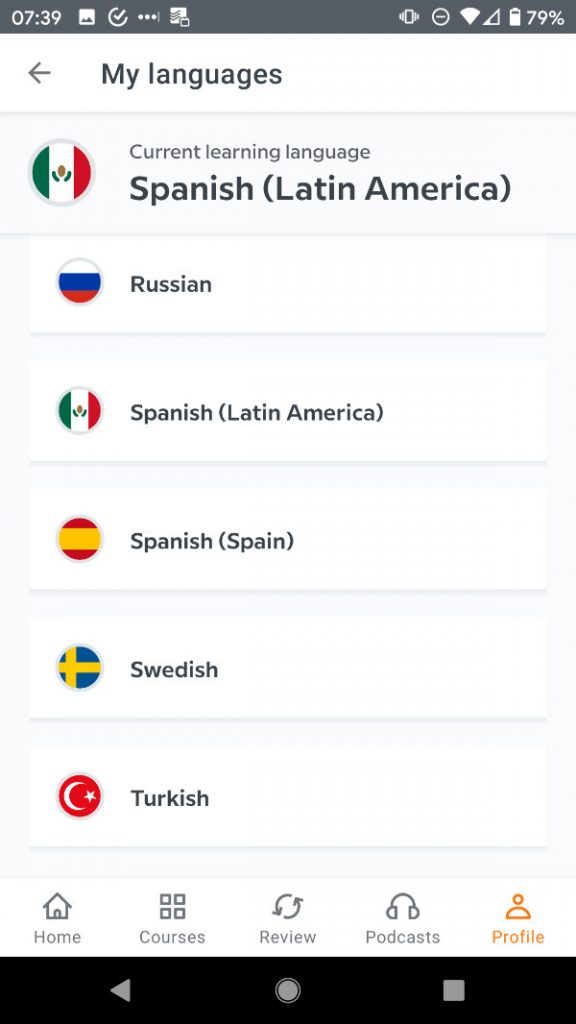 Babbel App Latin American Spanish