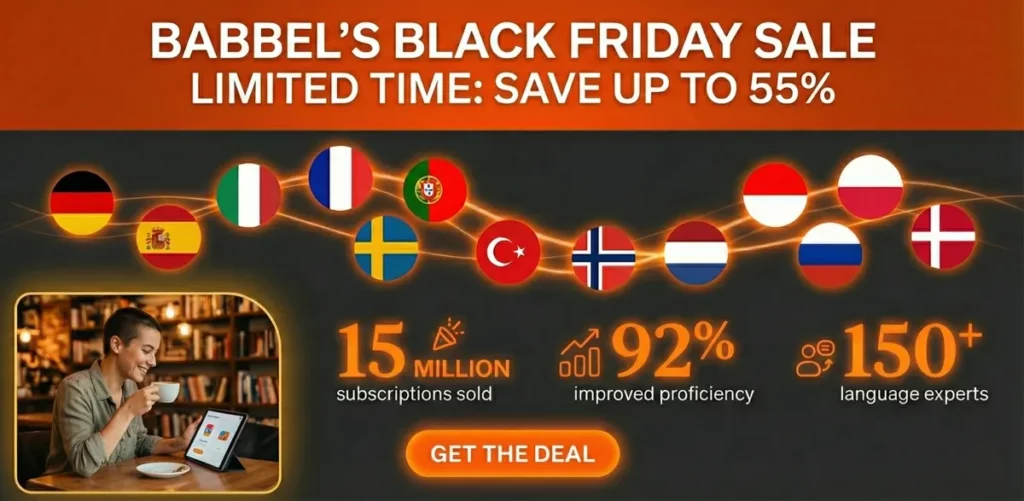 babbel black friday 2025
