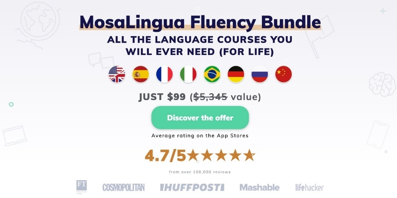 mosalingua language fluency bundle black friday