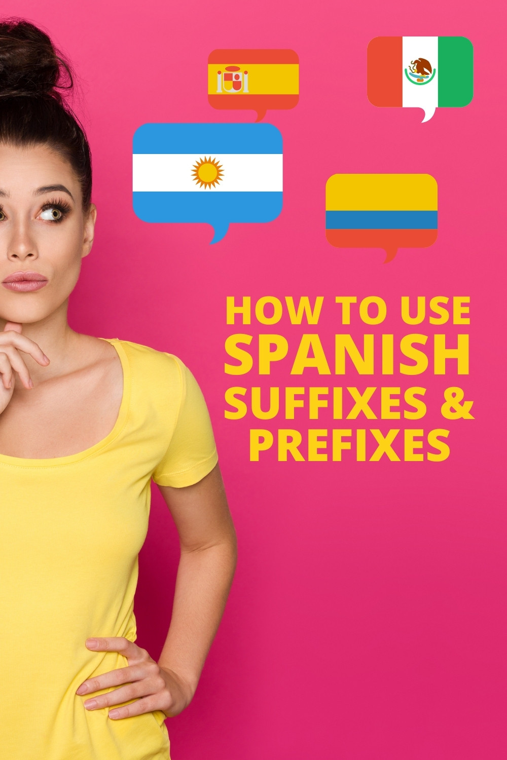 how to use spanish suffixes and prefixes pinterest