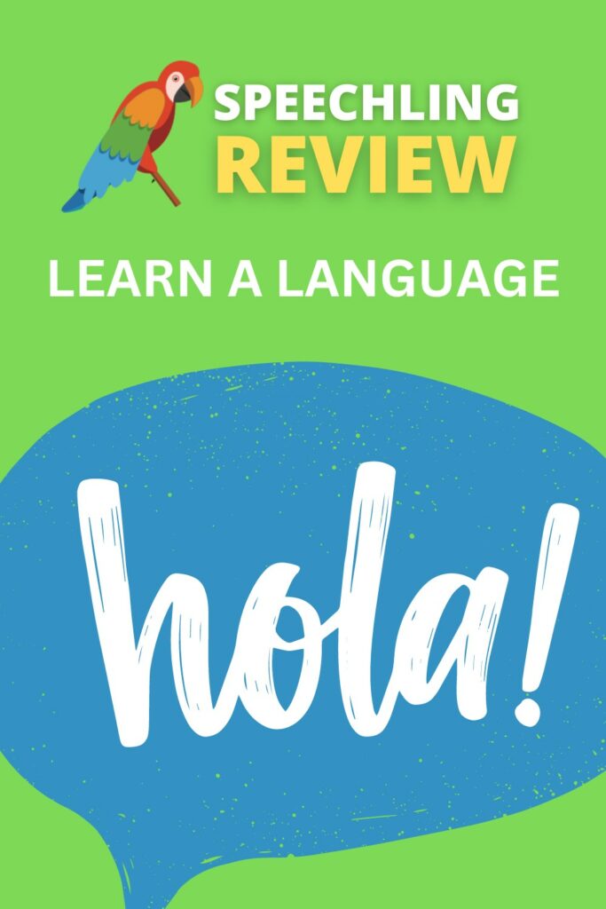 speechling language learning platform review (pinterest)